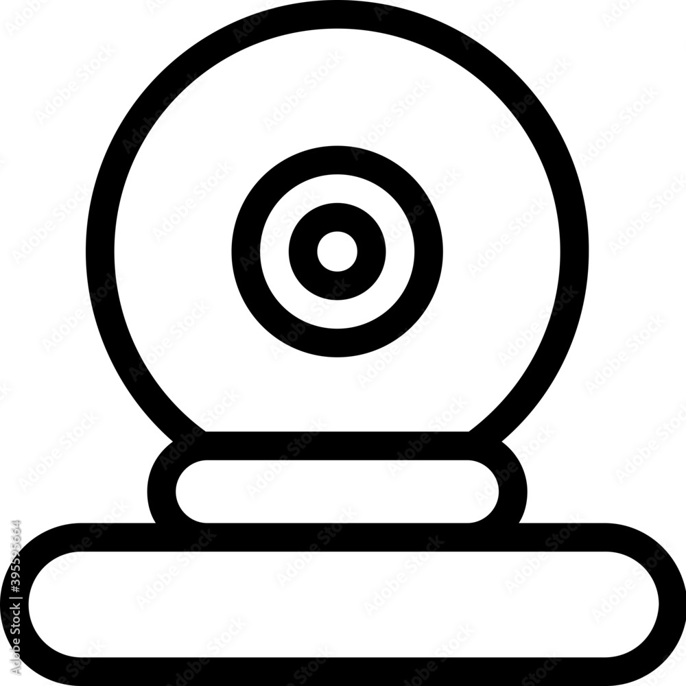 
Webcam Vector Line Icon
