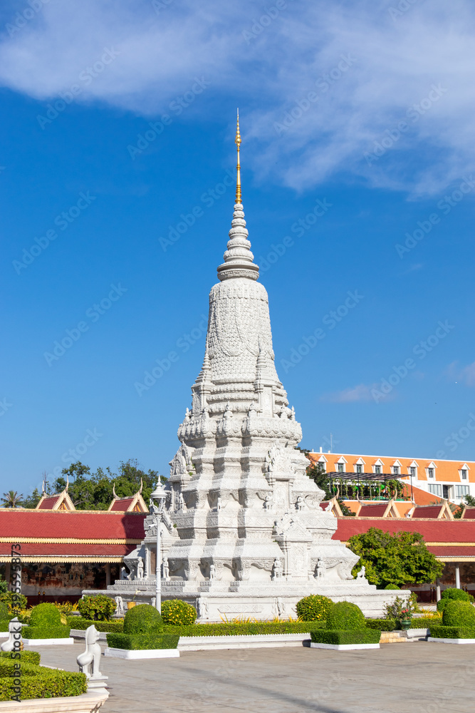 Stupa du palais royal à Phnom Penh, Cambodge