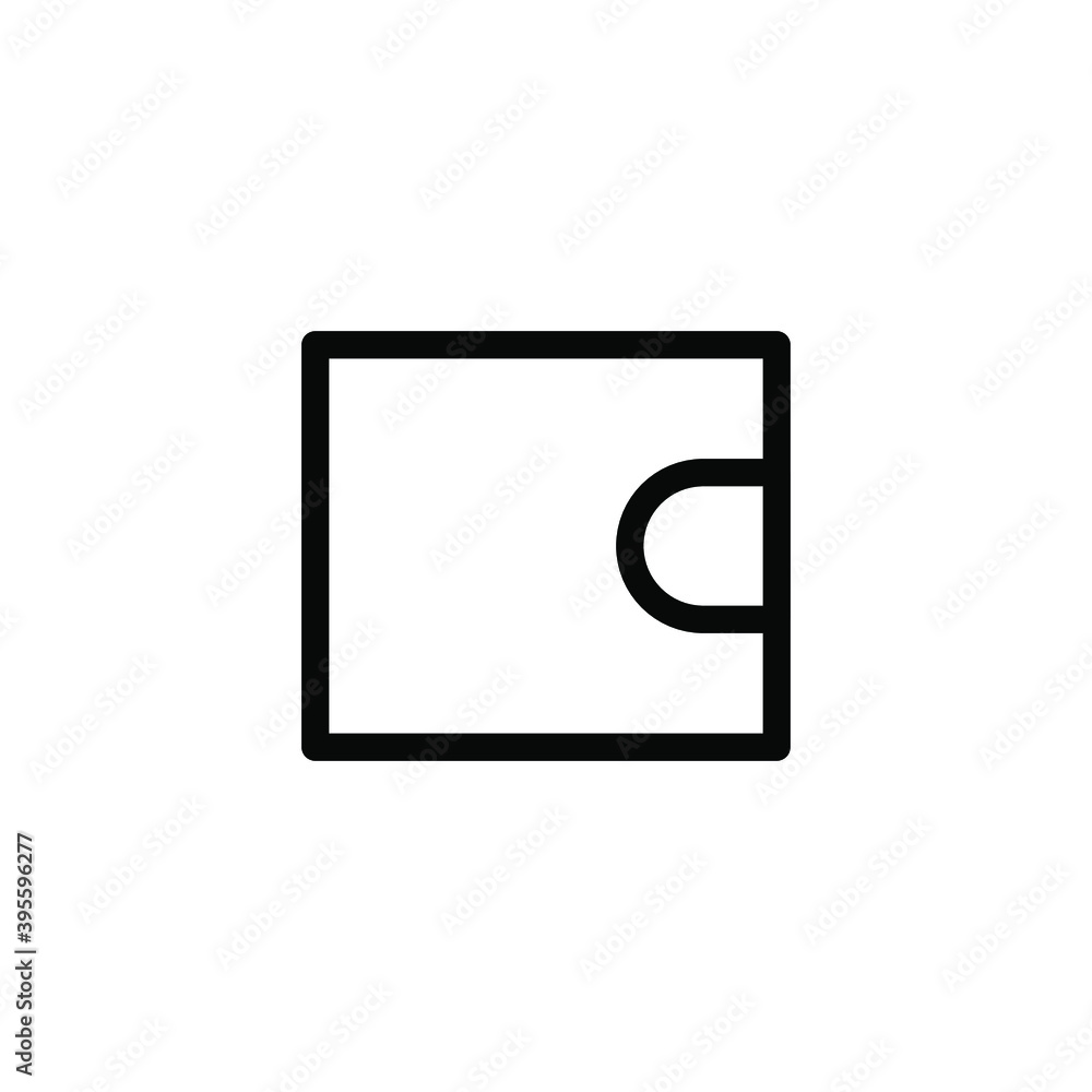 Wallet, money holde, bank, cash related single icon on white background, thin line, outline EPS Vector Wallet, money holde, bank, cash related single icon on white background, thin line, outline EPS Vector