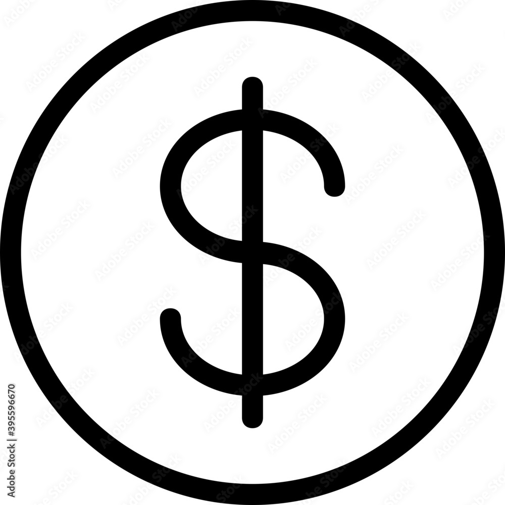 Dollar Vector Line Icon
Dollar Vector Line Icon
