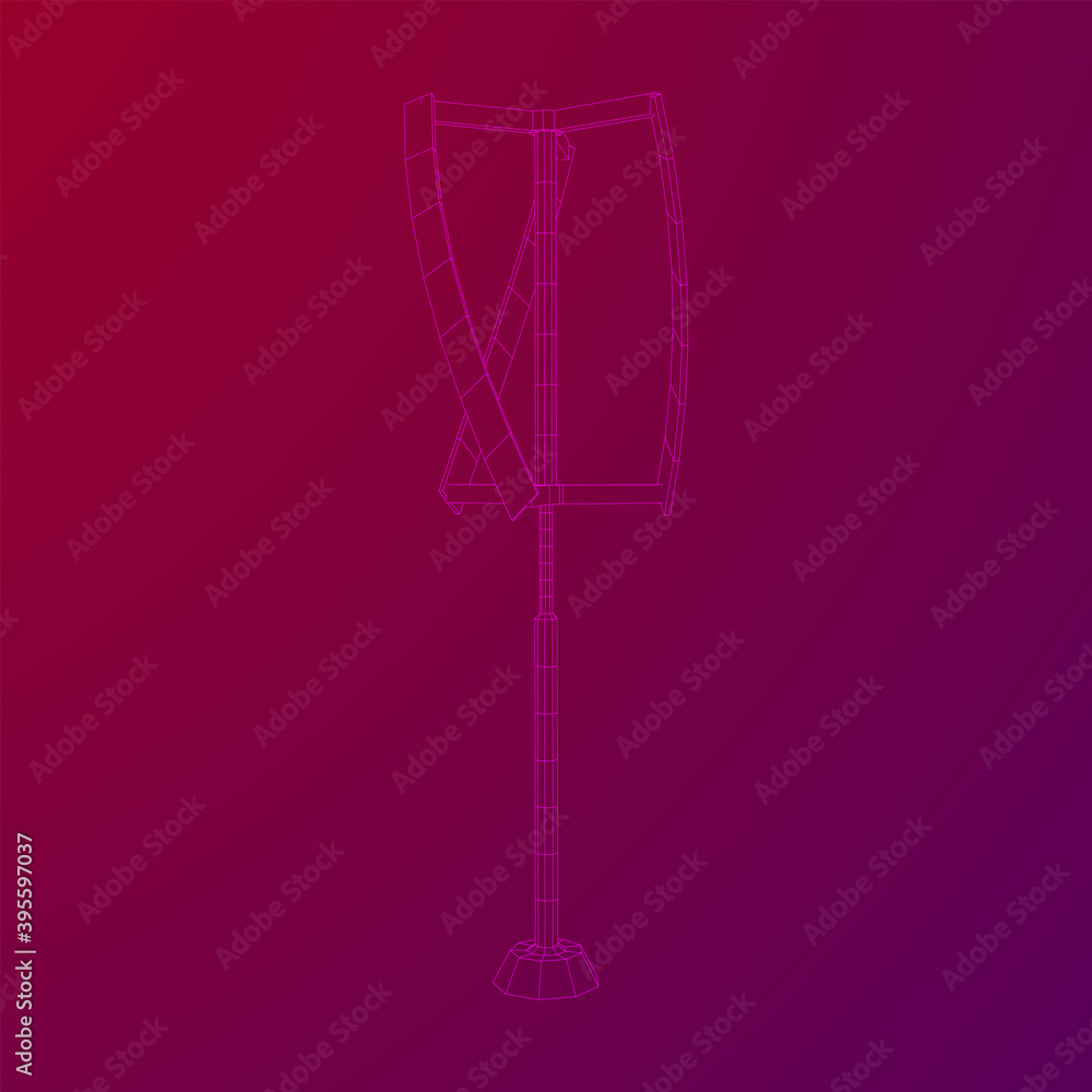 Obraz premium Darrieus wind turbine. Windmill generator