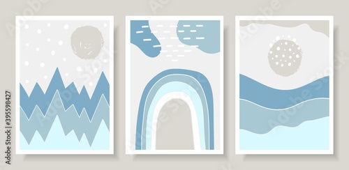 Abstract winter template snow backgrounds for post and stories social media banners, art posters. Snowy frame templates.Vector cover.Mockup for personal blog or shop.Layout for promotion.