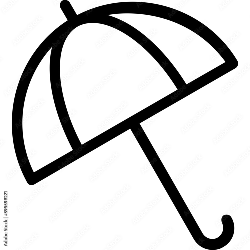 
Umbrella Vector Line Icon
