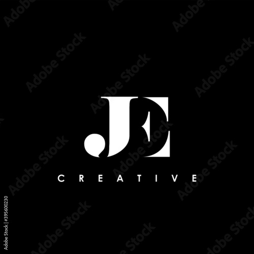 JE Letter Initial Logo Design Template Vector Illustration