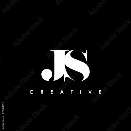 JS Letter Initial Logo Design Template Vector Illustration