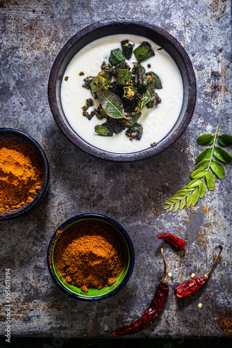 Bhindi raita (Oka raita) photo