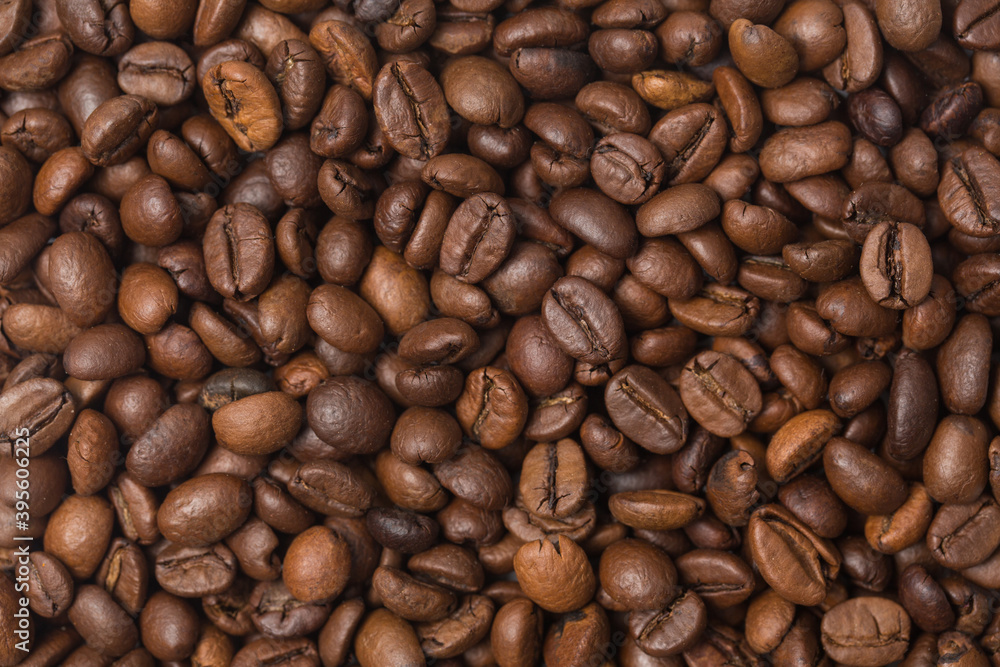 coffee beans in studio