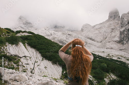 Hiking in Dachstein mountains  Dachsteingebirge