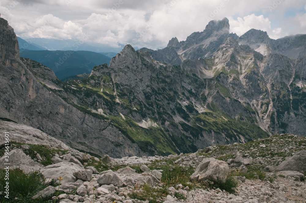 Hiking in Dachstein mountains (Dachsteingebirge Hiking in Dachstein mountains (Dachsteingebirge