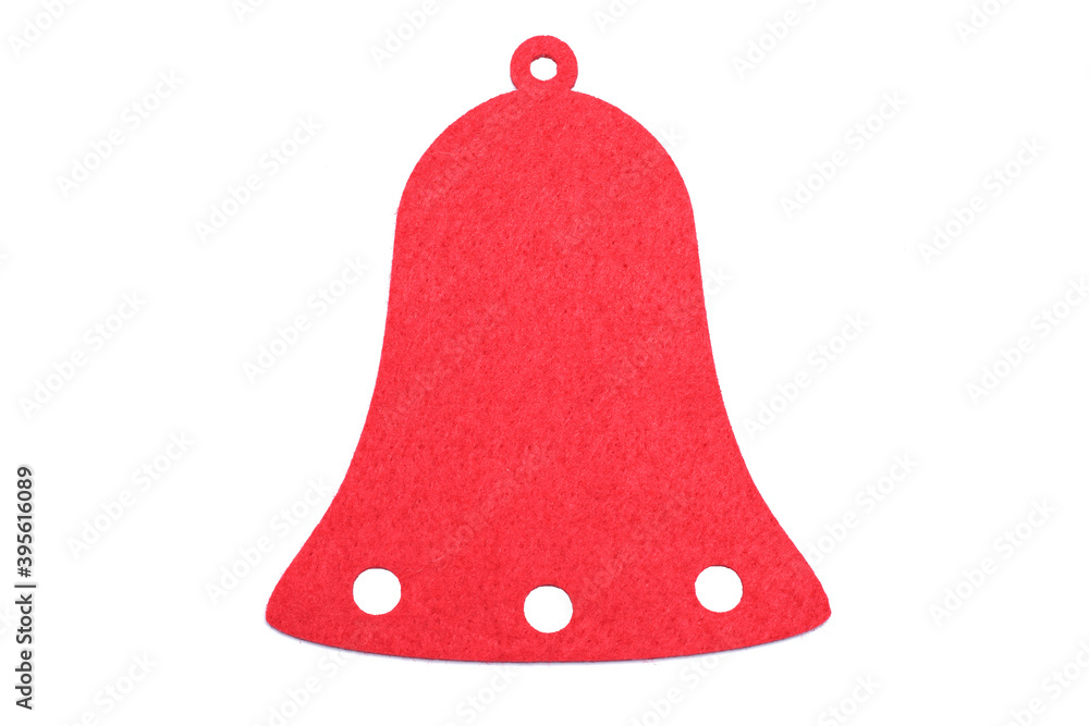 Christmas bell isolated on white background Christmas bell isolated on white background