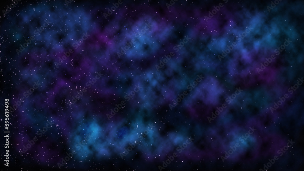 Space scape background with galaxy and stars
