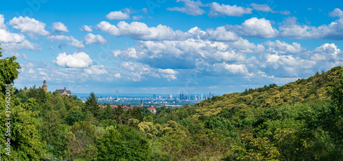 Burg Kronberg und Frankfurt Panorama