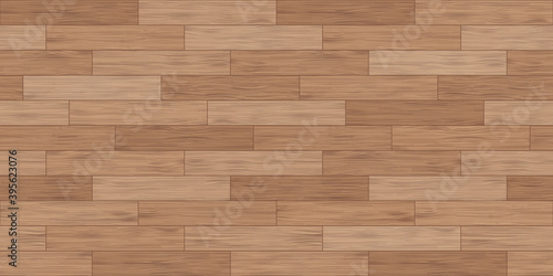 Floor wood parquet. Flooring wooden seamless pattern. Design laminate. Parquet rectangular tessellation. Floor tile parquetry plank. Hardwood tiles. Rectangles slabs brown wooden. Vector background