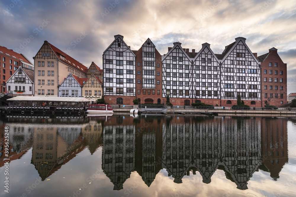 Fototapeta premium The historic part of the old European city with beautiful architecture