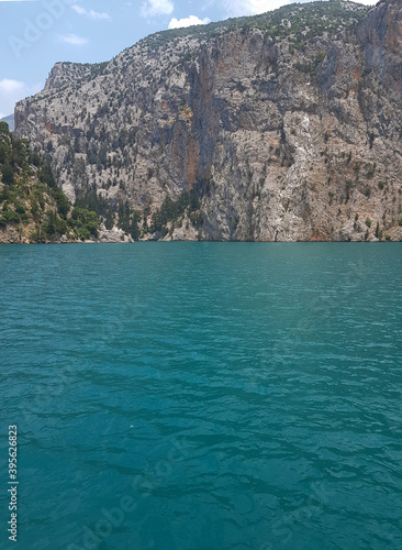 Green Canyon lake in Turkey. Mountain river. Mountain view