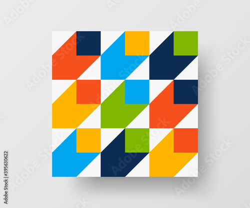 Abstract geometric vector pattern design. Texture illustration background.