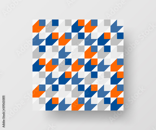 Abstract geometric vector pattern design. Texture illustration background.