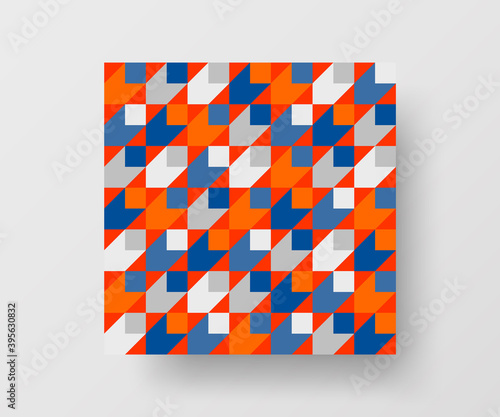 Abstract geometric vector pattern design. Texture illustration background.
