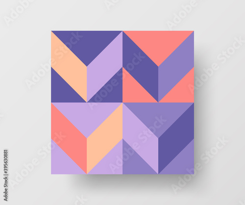 Abstract geometric vector pattern design. Texture illustration background.
