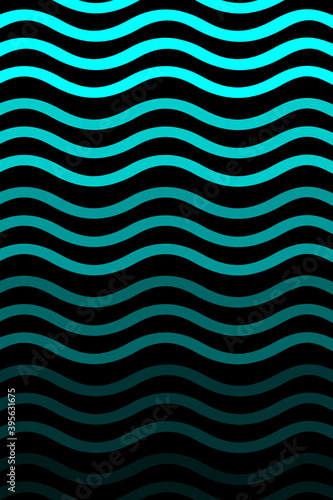 abstract blue waves gradient style on black background