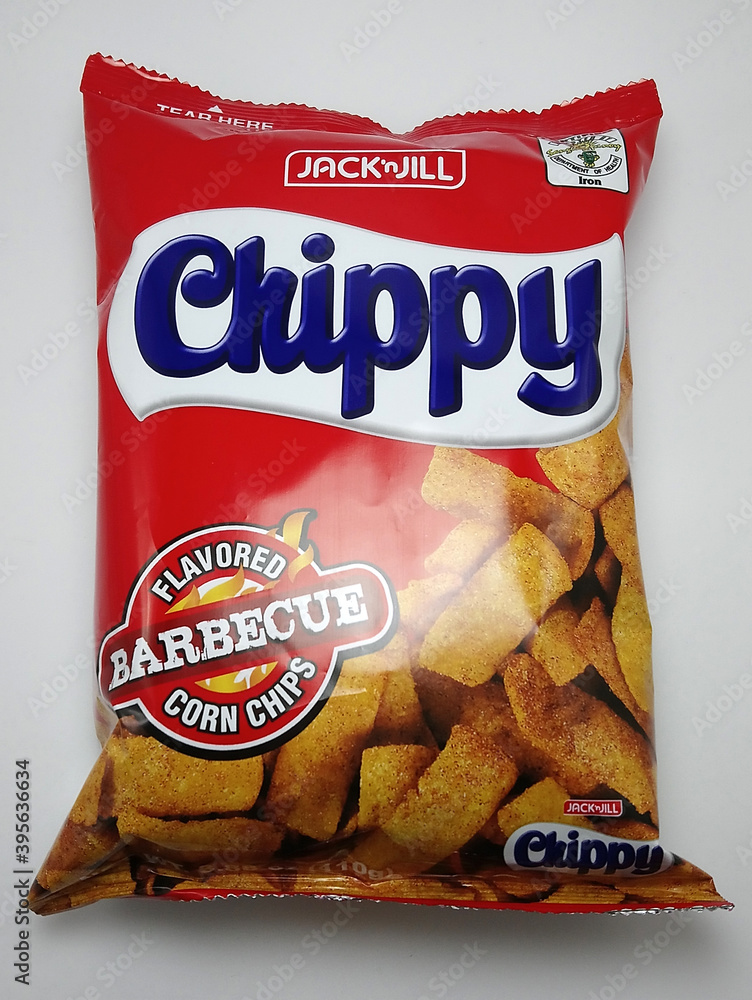 Chippy barbecue flavored corn chips in Manila, Philippines Stock Photo ...