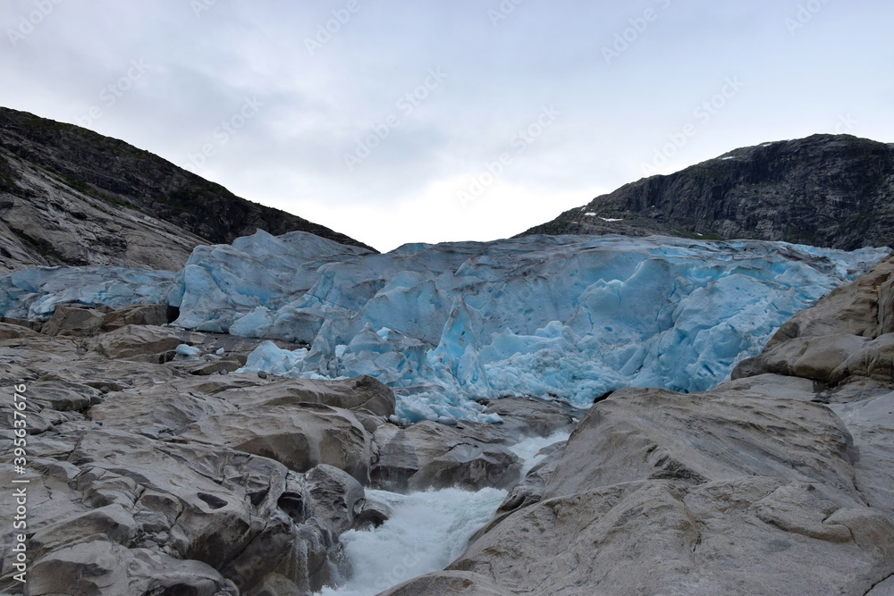 Nigardsbreen Glacier in Jostedalsbreen National Park