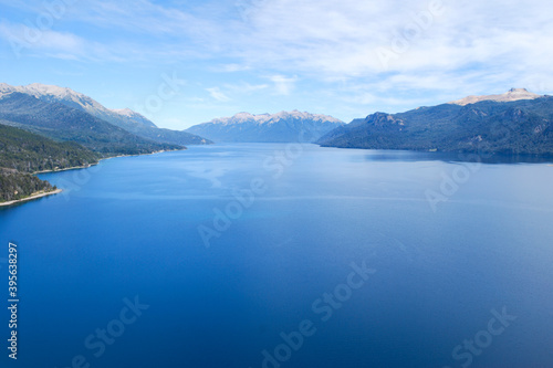  lake of Argentine Patagonia. lake with mountains in the background.