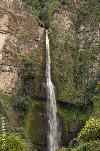 waterfall in the mountains