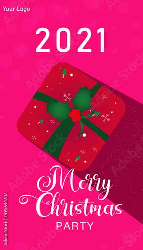 merry christmas greeting card