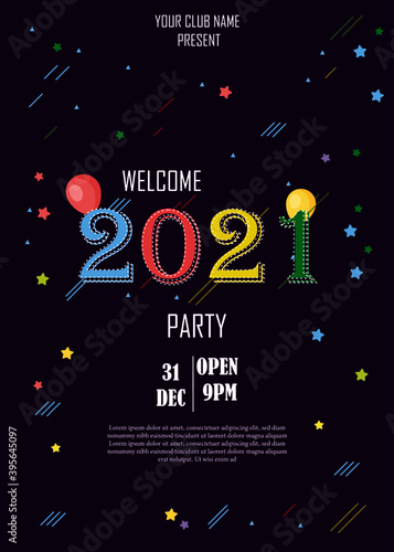2021 new year poster