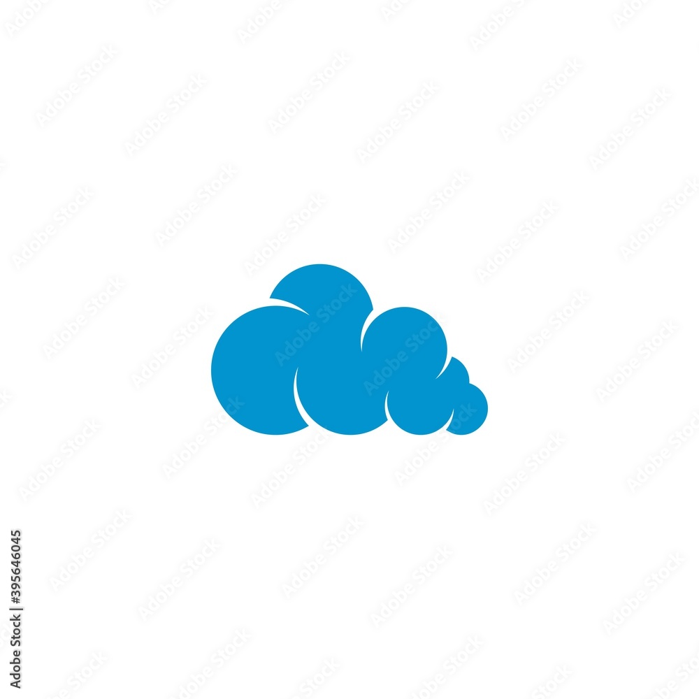 Blue Cloud Logo vector icon design Blue Cloud Logo vector icon design