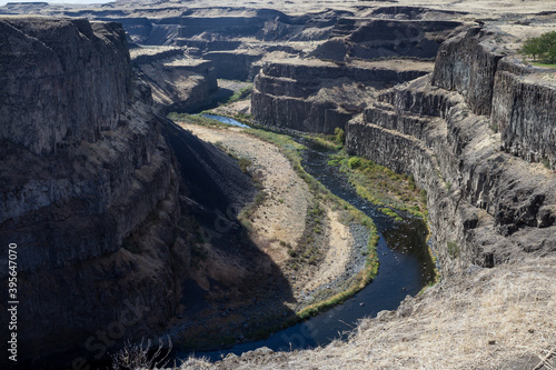 Palouse river and canyon in Washington state, USA 