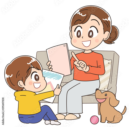 ステイホーム お家で過ごす母とこども