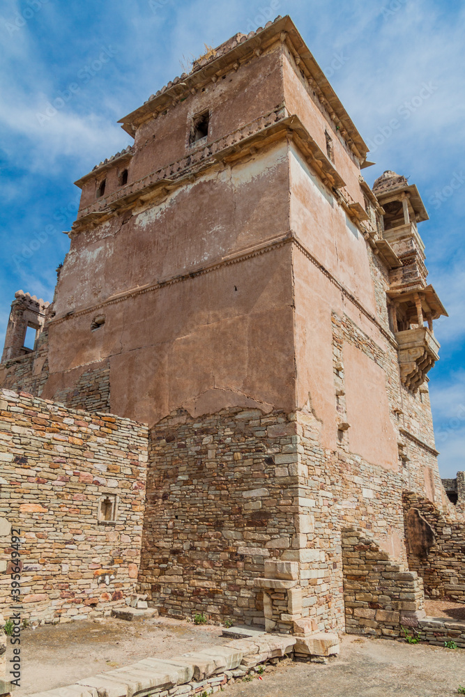 Kumbha Palace at Chittor Fort in Chittorgarh, Rajasthan state, India