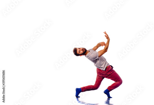 Dancer practicing in studio © qunica.com