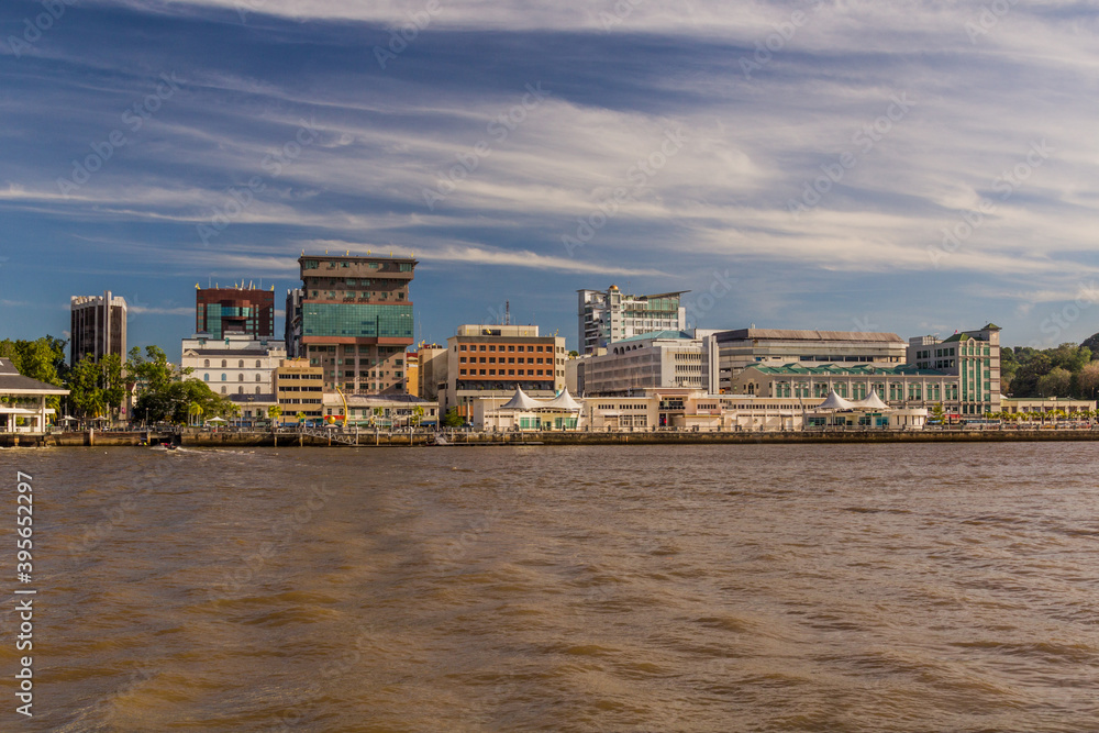 Skyline of Bandar Seri Begawan, capital of Brunei