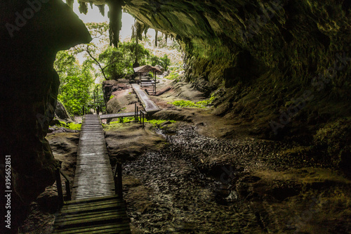 Entrance of the Great Cave in Niah National Park  Malaysia