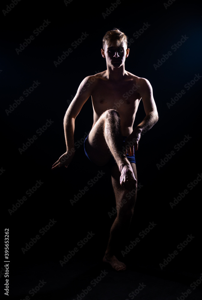 Acrobatic dance practice