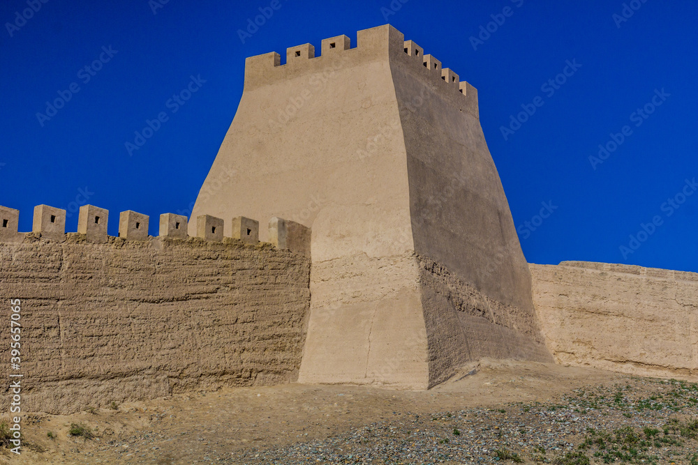 Tower of Jiayuguan Fort, Gansu Province, China
