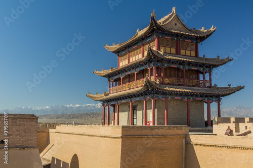 Tower of Jiayuguan Fort, Gansu Province, China photo