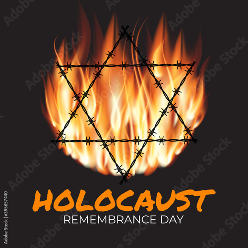 International holocaust remembrance day background. Vector Illustration