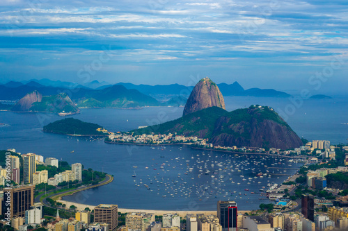 Beautiful Panoramic view of Sugar Loaf and Botafogo Bay