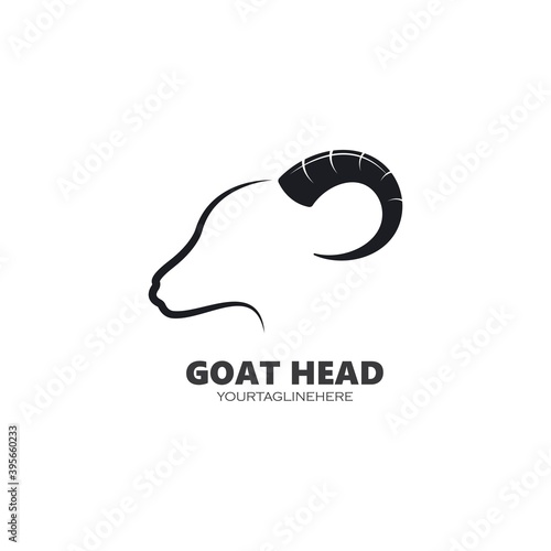 abstract Goat head  icon vector illustrtion
