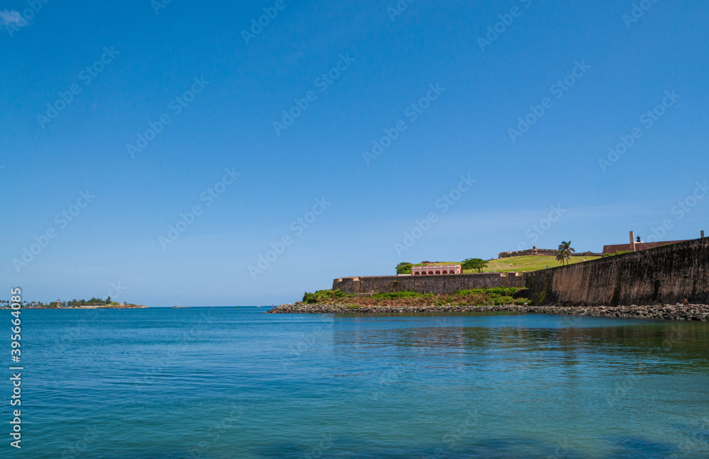 Bay of Fort El Morro at San Juan, Puerto Rico