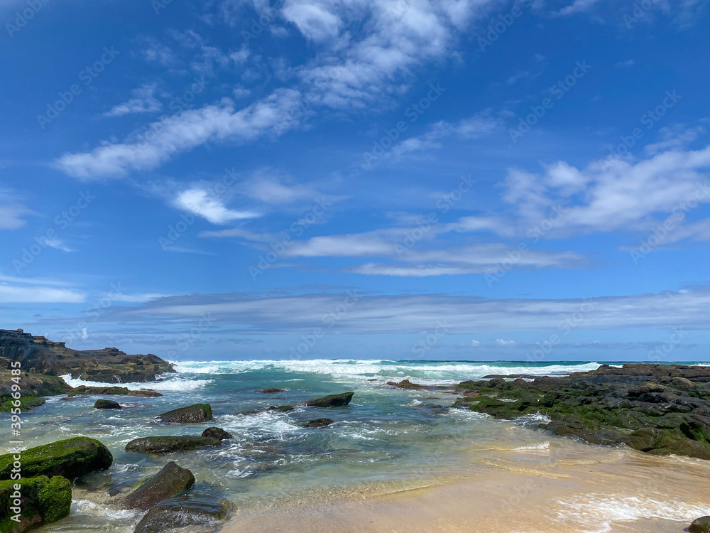 Australian beach and sea with blue sky Australian beach and sea with blue sky