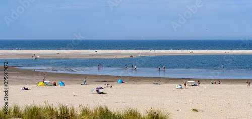 Zandmotor/Sand-engine beach near Kijkduin Beach on a hot summer day #2 photo