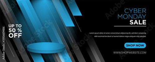 Cyber Monday Sale Background. Banner or Poster.