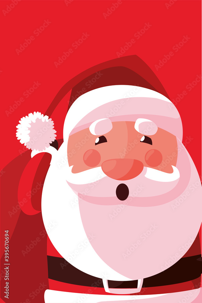 merry christmas cute santa claus portrait cartoon merry christmas cute santa claus portrait cartoon
