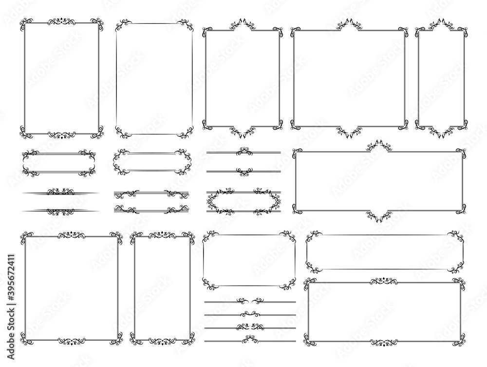 アンティーク フレーム 枠 飾り枠 Stock Vector Adobe Stock