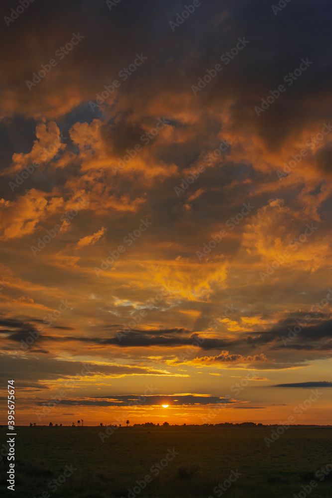 Amanecer llanero en Casanare.